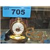 Image 1 : Franklin mint stag pocket watch with leather case