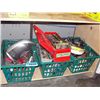 Image 1 : 3 green baskets filled with tools hardware and