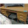 Image 1 : Vintage oak double pedastol desk