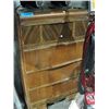 Image 1 : Walnut waterfall 4 drawer dresser