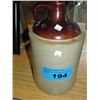 Image 1 : 2 tone vintage crock whiskey jug with applied
