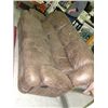 Image 1 : Faux brown elephant skin sofa
