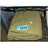 Image 1 : Large green canvas tarp