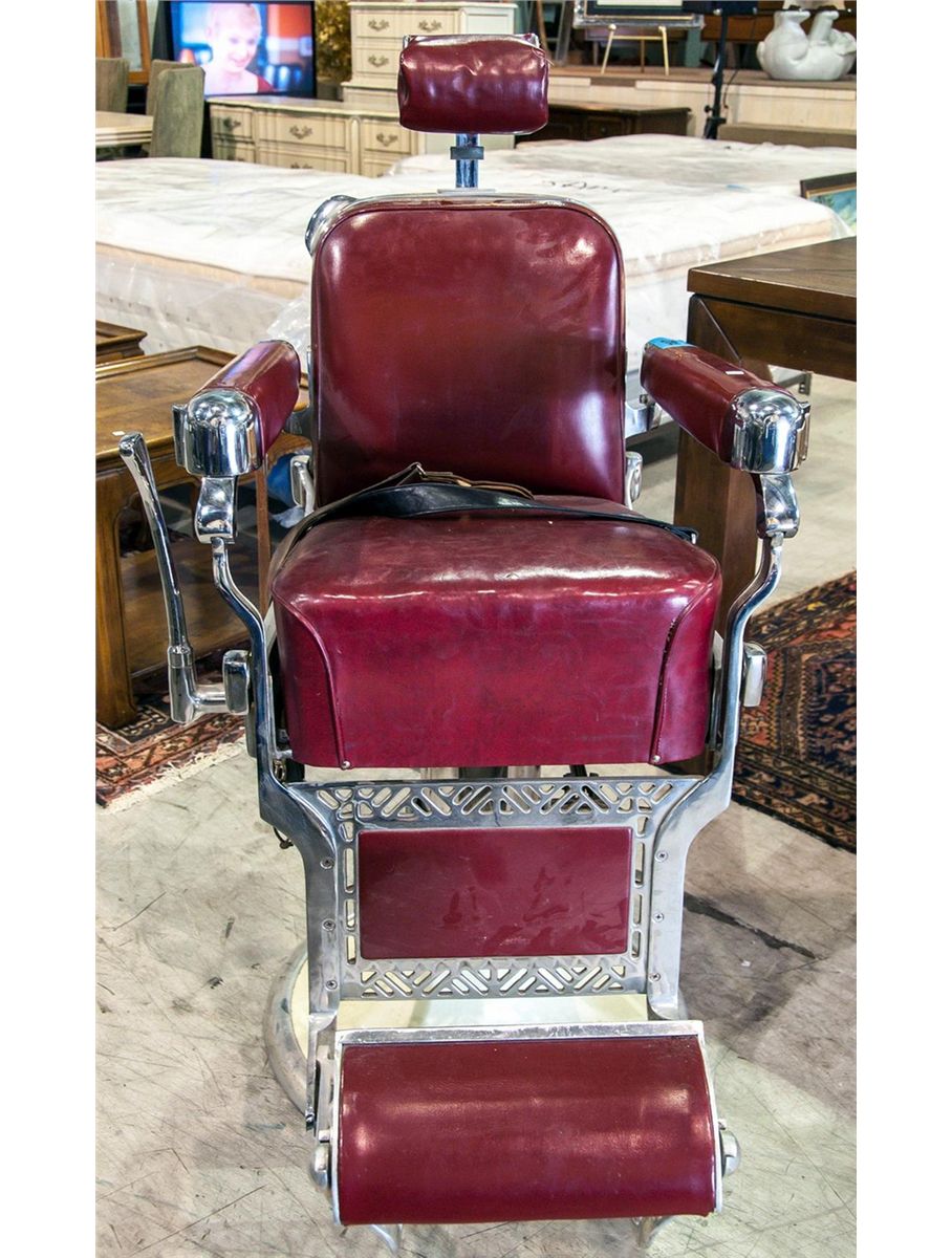 Vintage belmont barbers chair circa 1920s