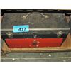 Image 1 : Red and grey metal toolbox and contents