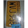 Image 1 : Pair of matching 1956 california license plates