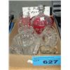Image 1 : 6pcs of assorted crystal and moulded glass wares