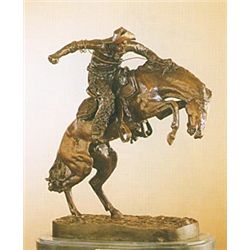 "WOOLY CHAPS" BRONZE SCULPTURE - REMINGTON