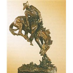 "OUTLAW" BRONZE SCULPTURE - REMINGTON