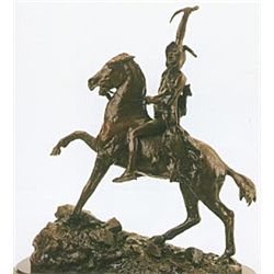 "SCALP" BRONZE SCULPTURE - REMINGTON