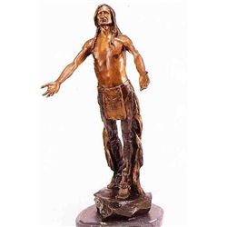 "PRAY TO THE GREAT SPIRITS" BRONZE SCULPTURE - HUMPHRIES