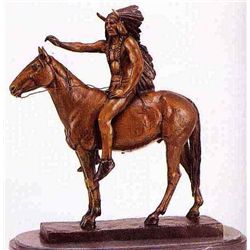 "MEDICINE MAN" BRONZE SCULPTURE - DALLIN