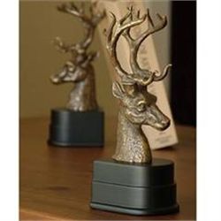 DEER HEAD BOOKENDS