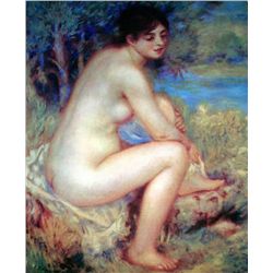 RENOIR "NUDE DRYING HER FOOT" LTD. GICLEE'
