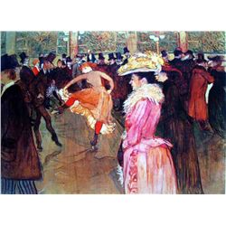 TOULOUSE LAUTREC "AT THE MOULIN ROUGE II"