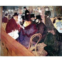 TOULOUSE LAUTREC "AT THE MOULIN ROUGE"
