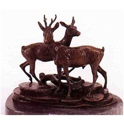 "DEER" BRONZE SCULPTURE - MENE
