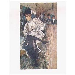TOULOUSE LAUTREC "JANE AVRIL DANCING"