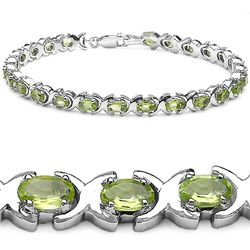 Peridot & Sterling Silver Bracelet.