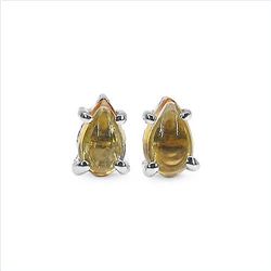 Citrine & Sterling Silver Earrings.