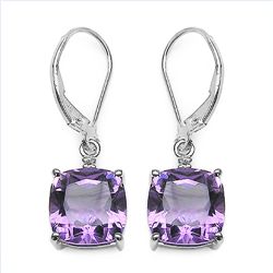 Amethyst & Sterling Silver Earrings.