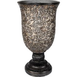 "SILVER IRIS VINE VASE"