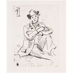 CEZANNE "GUILLAUMIN AU PENDU" ETCHING