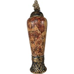 "LOTUS MONKEY VASE"