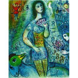 MARC CHAGALL "CIRCUS FAN DANCER"