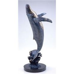 HUMPBACK WHALE BRONZE SCULPTURE
