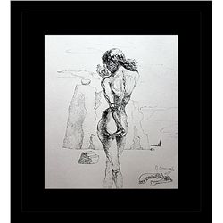 Salvador Dali Erotic Sketch Lithograph