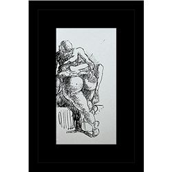 Salvador Dali Erotic Sketch Lithograph