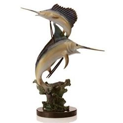 MARLIN & SAILFISH BRONZE SCULPTURE
