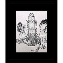 Salvador Dali Erotic Sketch Lithograph