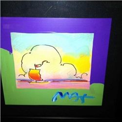 "SAILBOAT SERIES" PETER MAX ORIGINAL MIXED MEDIA