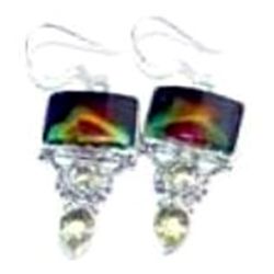 Agate & Citrine Earrings