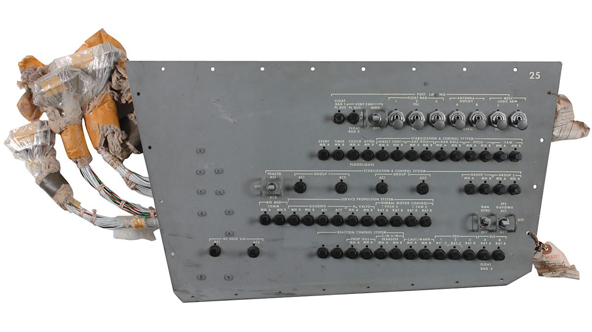 Apollo Ground Control Panel Apollo Block I Control Panel