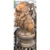 Image 2 : TWO CAST STONE ORNAMENTAL LIONS