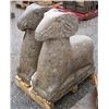Image 1 : LIMESTONE SHEEP SCULPTURES