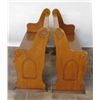 Image 3 : PAIR OF CHURCH BENCHES