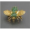 Image 1 : LADIES EMERALD BUMBLE BEE BROOCH