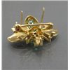 Image 3 : LADIES EMERALD BUMBLE BEE BROOCH