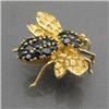 Image 2 : LADIES SAPPHIRE BUMBLE BEE BROOCH