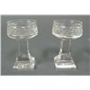 Image 2 : PAIR OF TWO PIECE CRYSTAL SALTS, CIRCA 1820