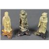 Image 2 : CHINESE GREEN STONE FIGURAL CARVINGS (3)