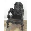 Image 2 : ASIAN INFLUENCED FOO DOG CARVED CHAIR