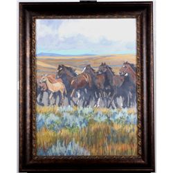 Running Horses by Dennis Grismer