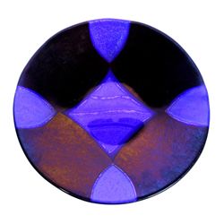 Fused Art Glass Plate by Lynn Latimer