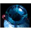 Image 9 : Turquoise and Copper Metallic Art Glass Vase