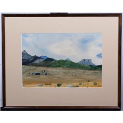 Southwestern Folk Art Landscape